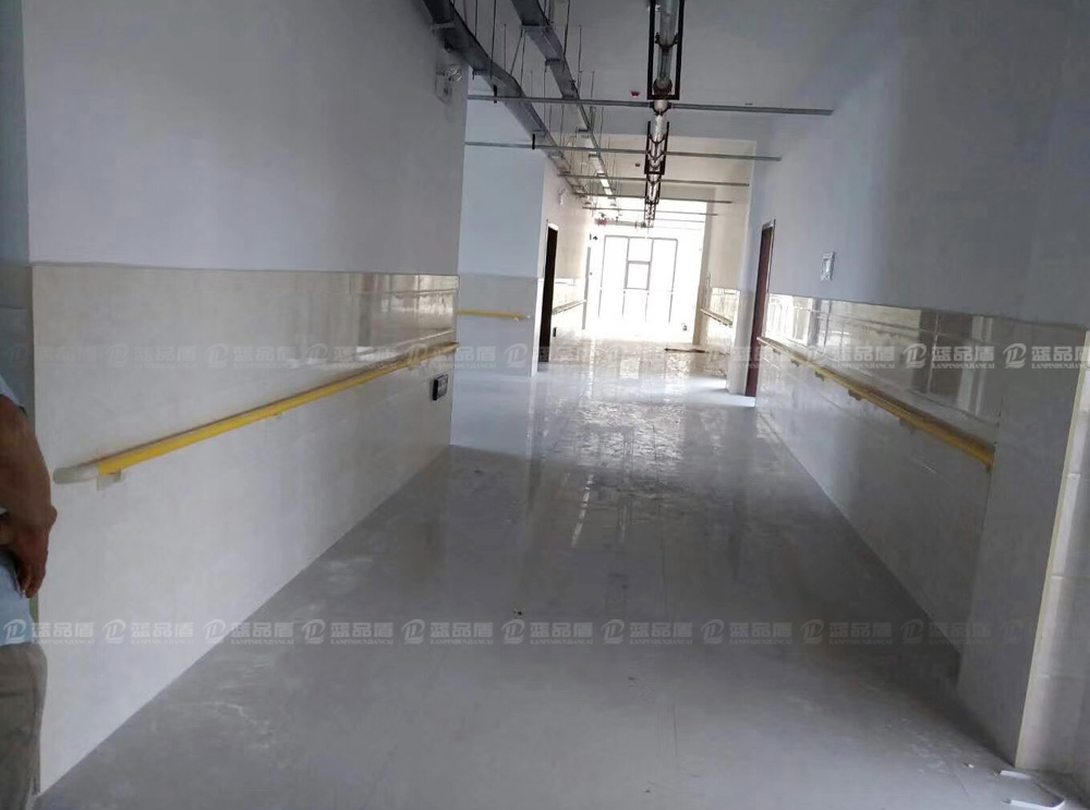 【江西省】新余市殘疾人康復中心大樓訂做黃色的圓形PVC扶手